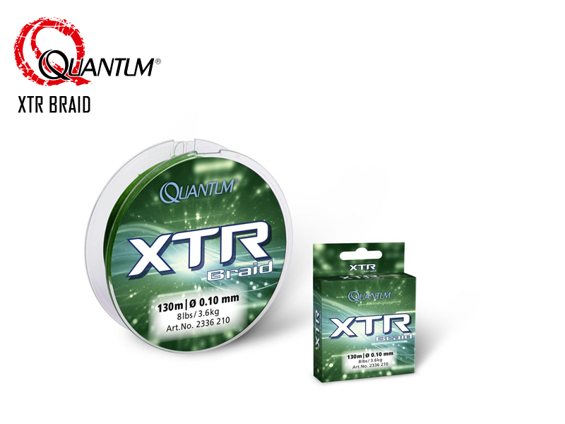 Quantum XTR Braid (Size: 0.10mm, B.S: 3.6kg, Length: 130mt)